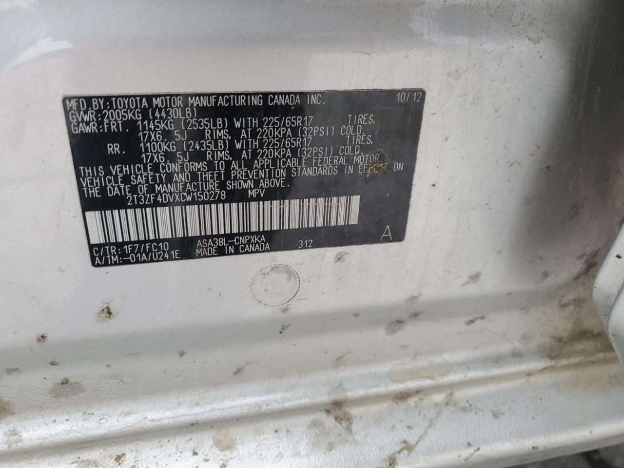 2012 Toyota RAV 4 - Image 15