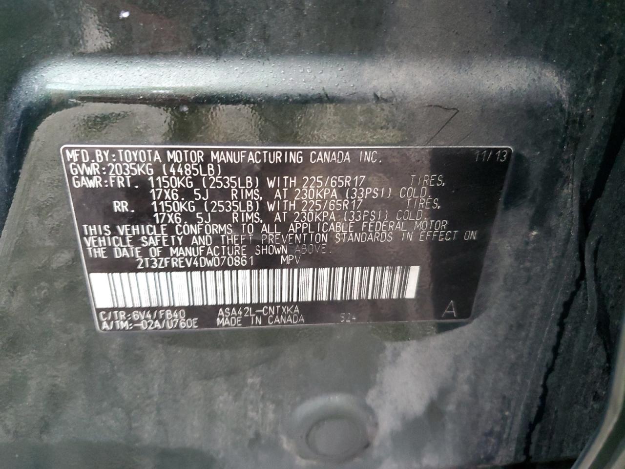2013 Toyota RAV 4 - Image 13