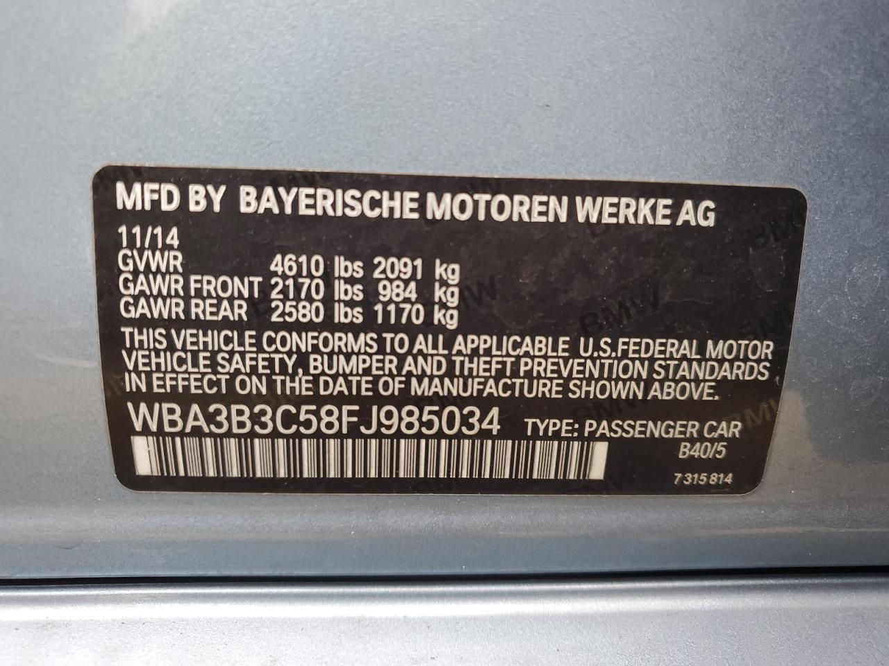 2015 BMW 3er - Image 12