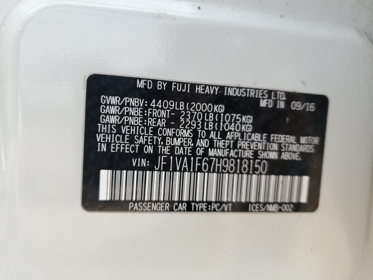 2017 Subaru WRX - Image 12