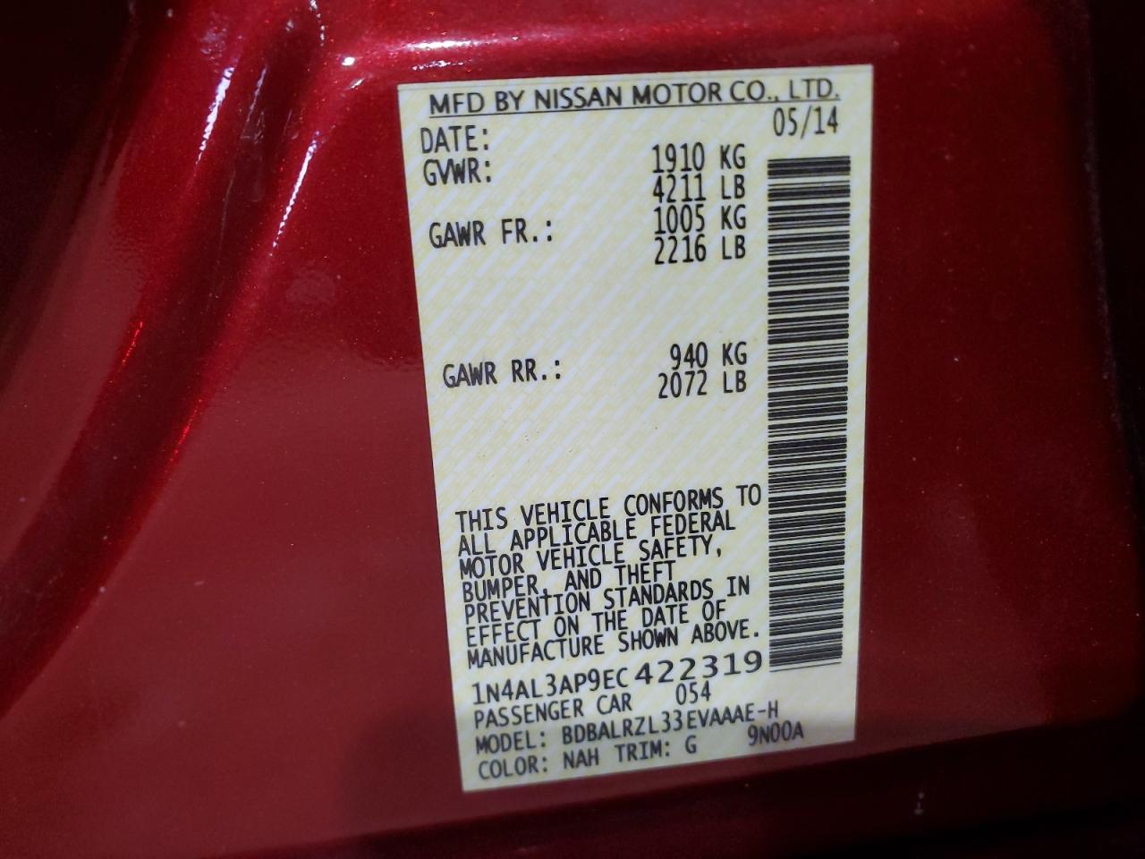 2014 Nissan Altima - Image 12
