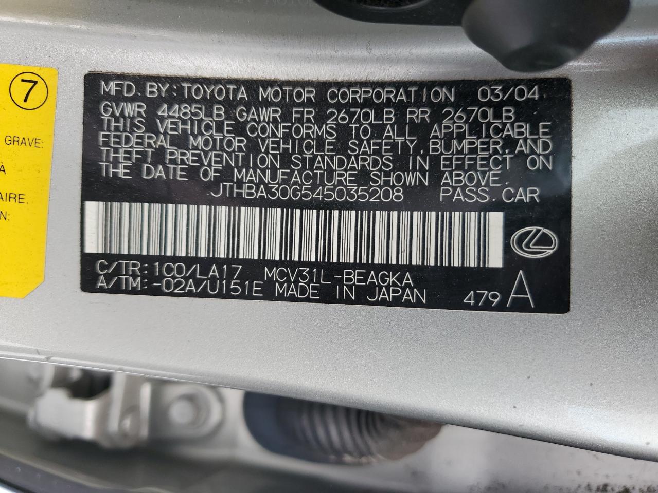 2004 Lexus ES - Image 14