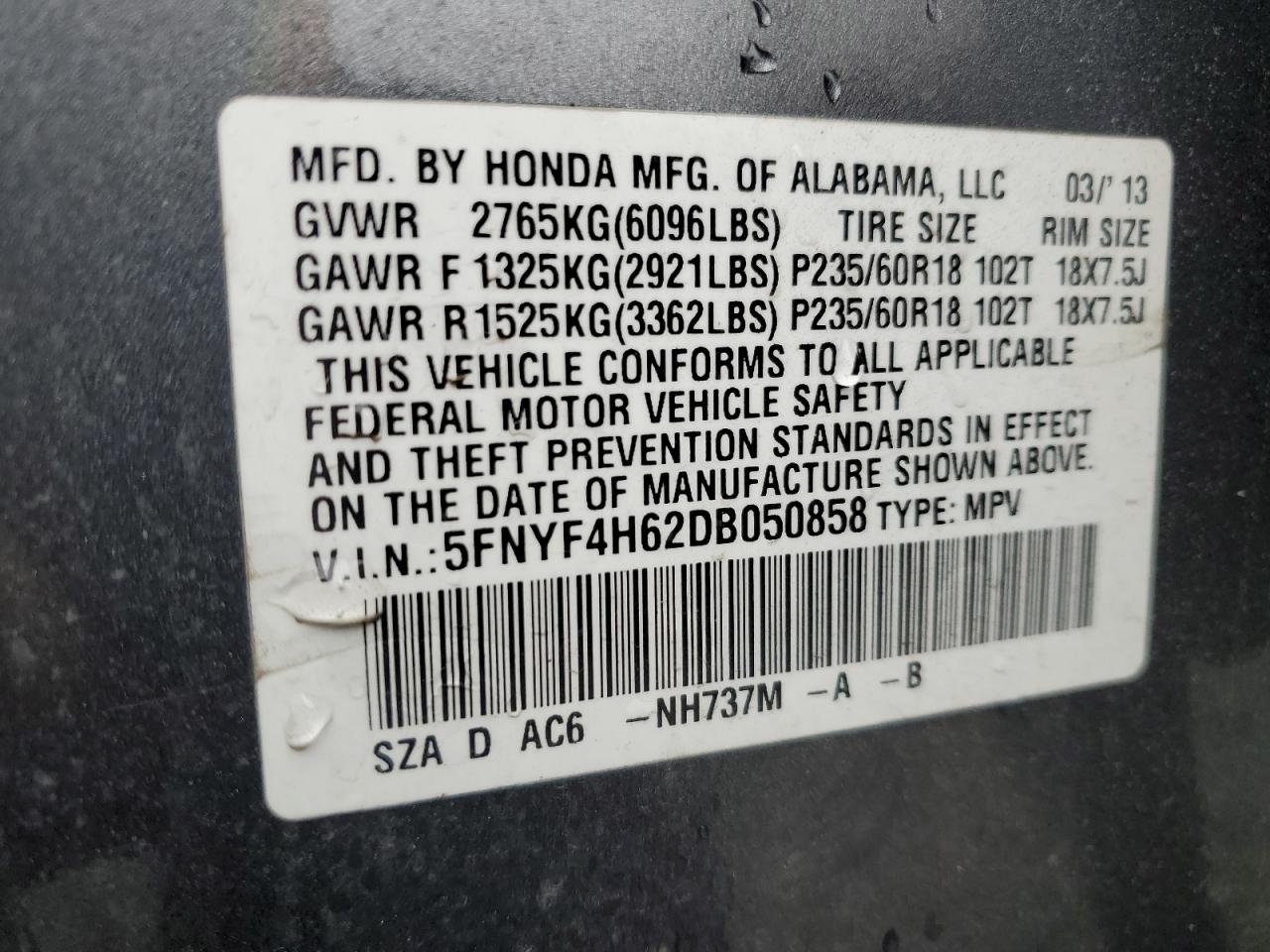 2013 Honda Pilot - Image 15