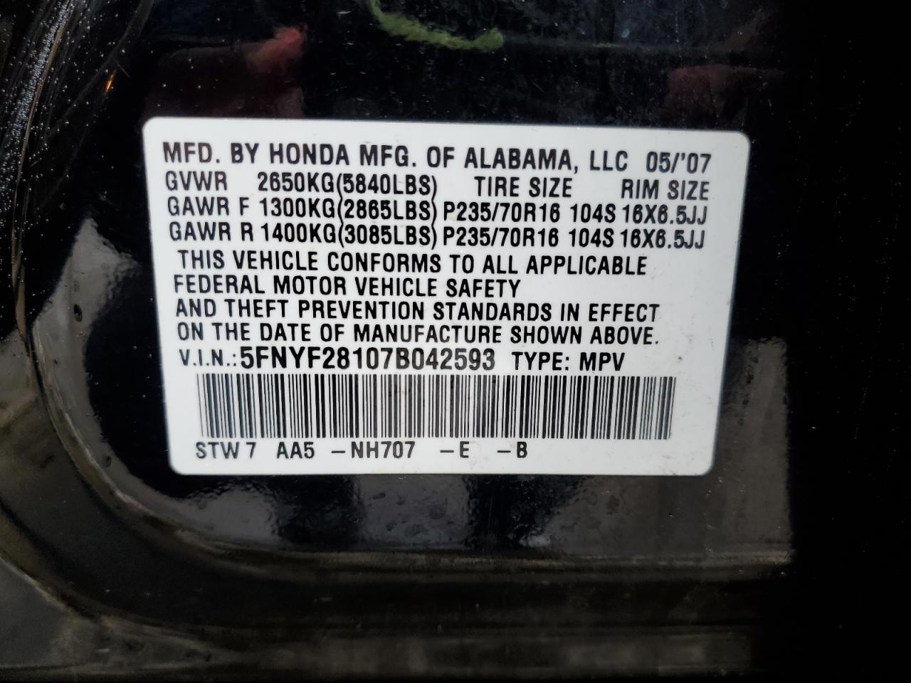 2007 Honda Pilot - Image 14