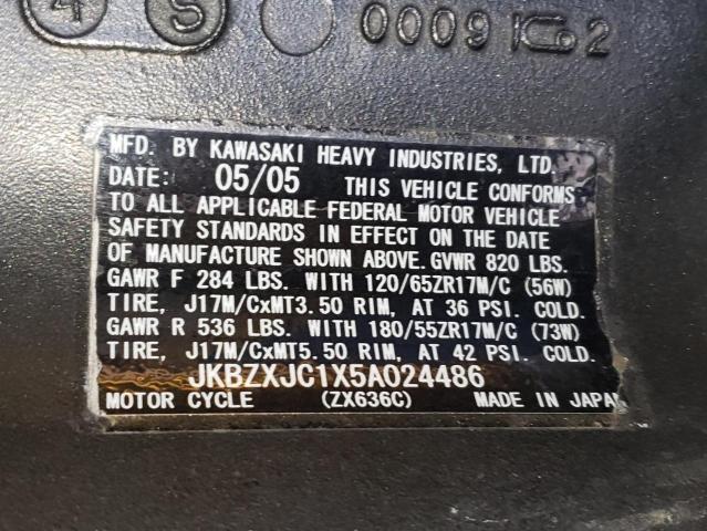 2005 KAWASAKI ZX636 C1