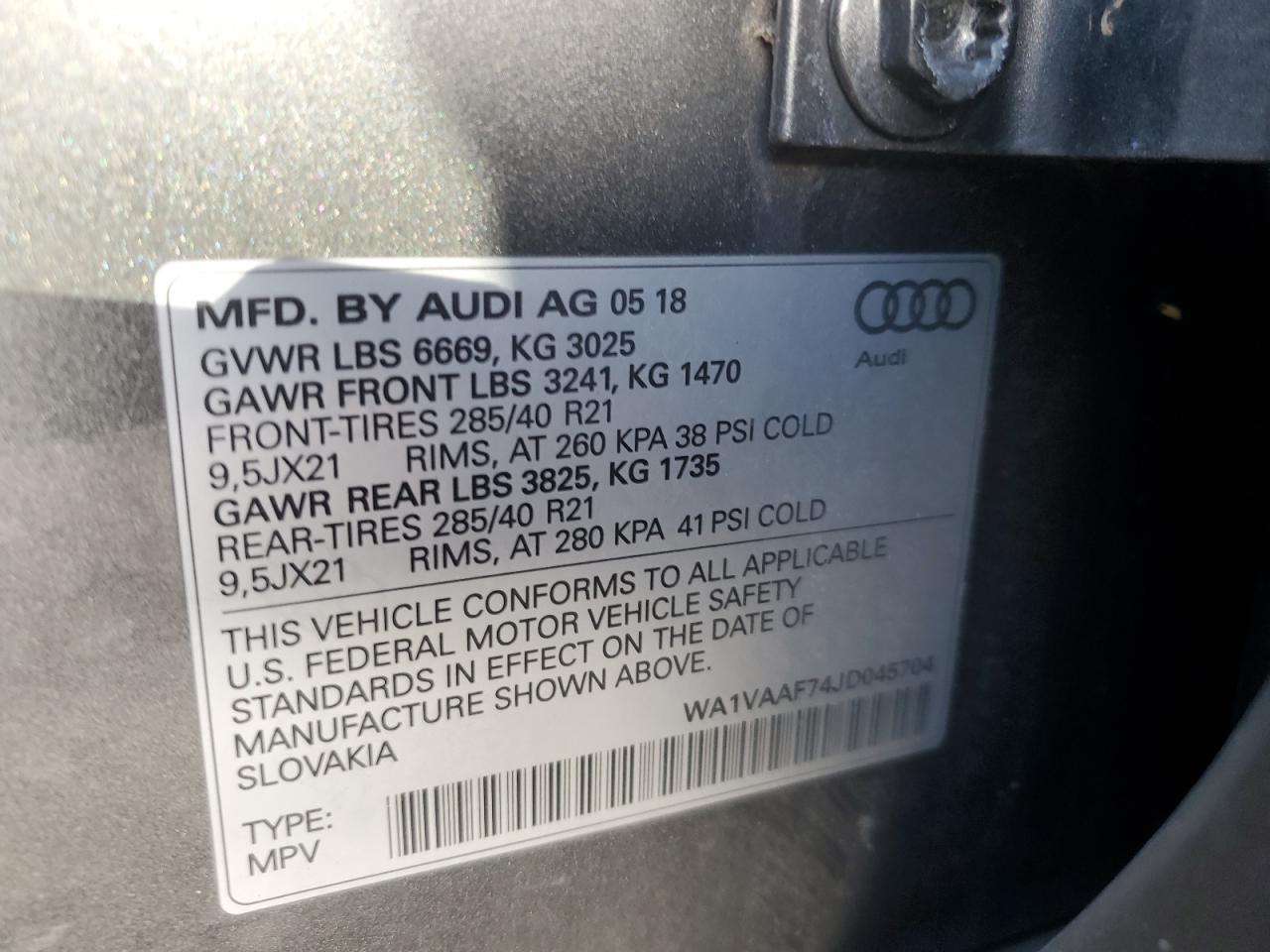 2018 Audi Q7 - Image 13