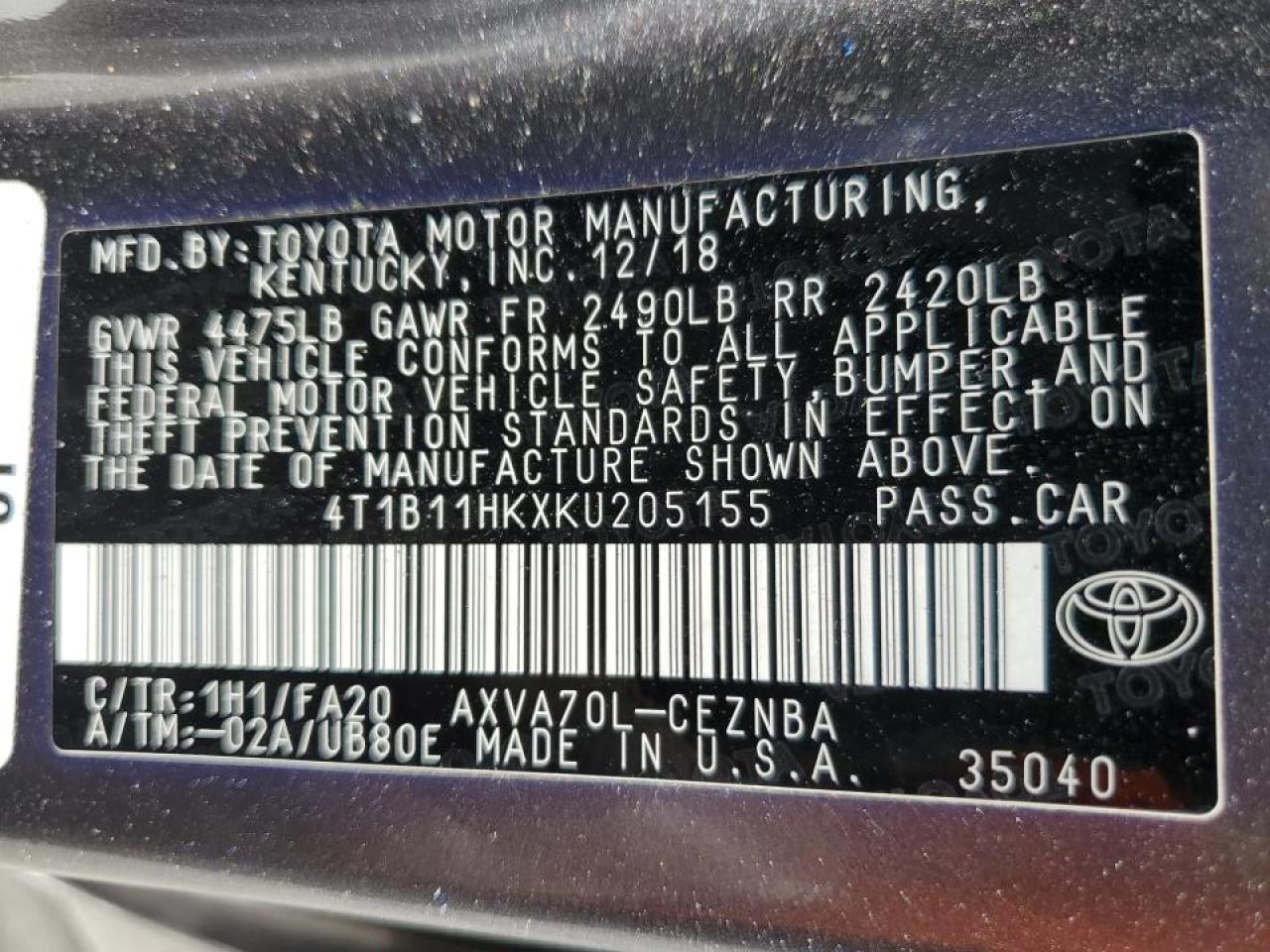 2019 Toyota Camry - Image 14