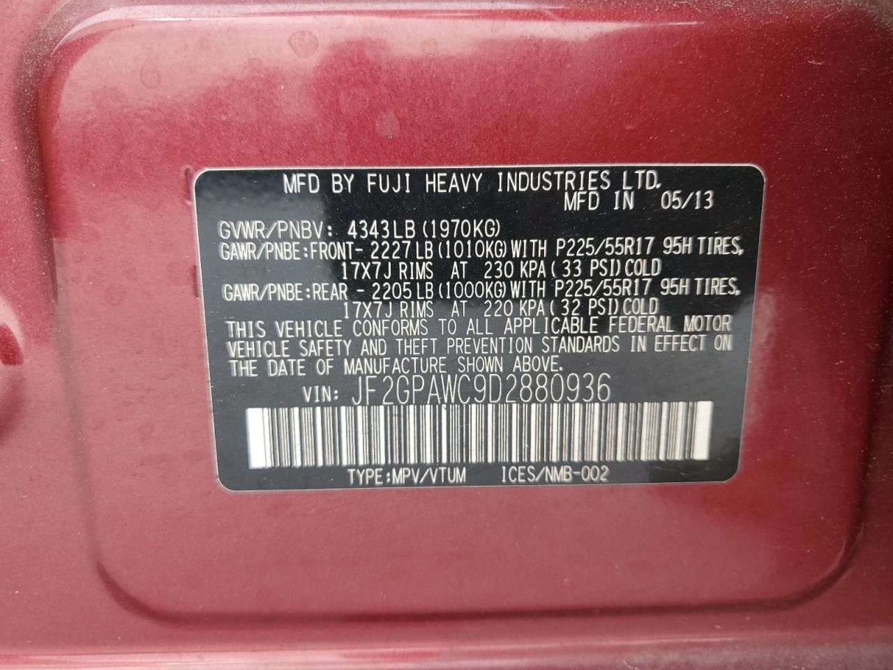 2013 Subaru XV - Image 13
