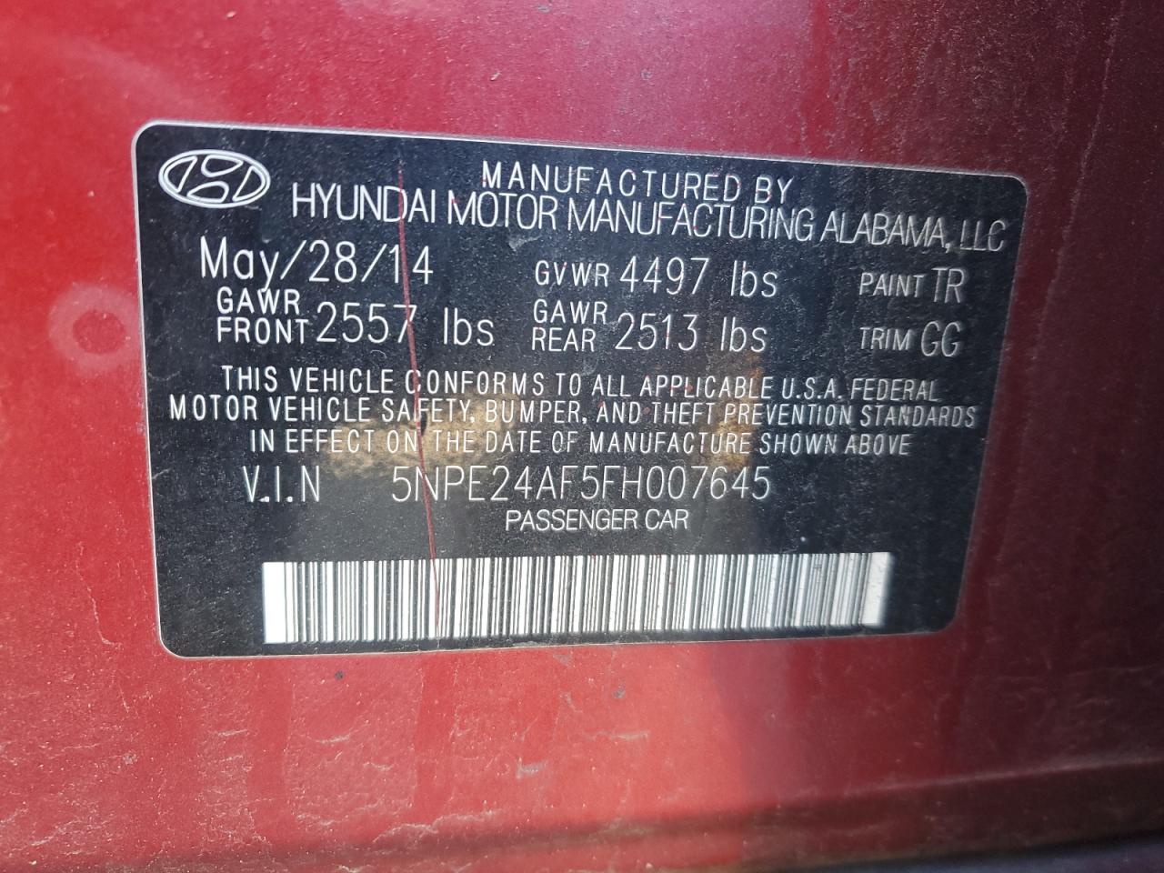 2015 Hyundai Sonata - Image 14