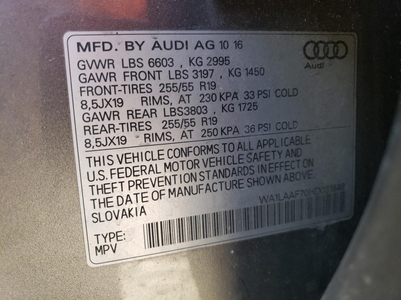 2017 Audi Q7 - Image 13