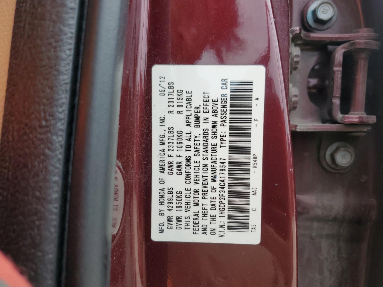 2012 Honda Accord - Image 12