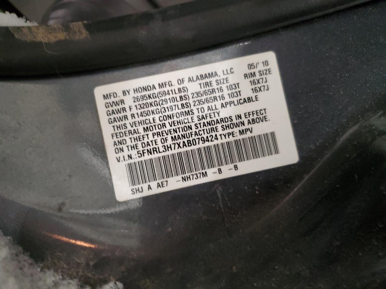 2010 Honda Odyssey - Image 16