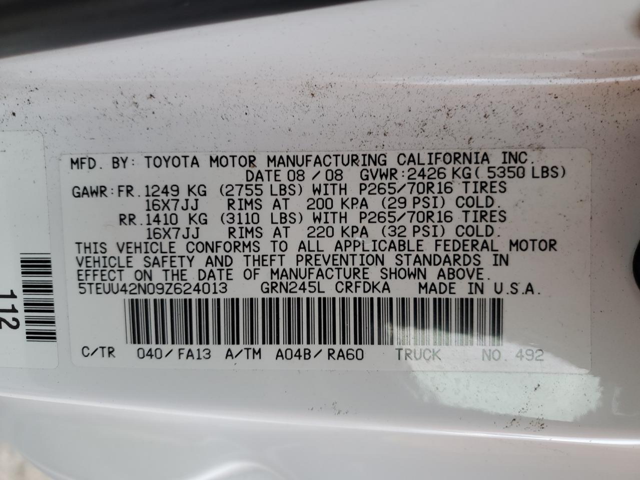 2009 Toyota Tacoma - Image 12