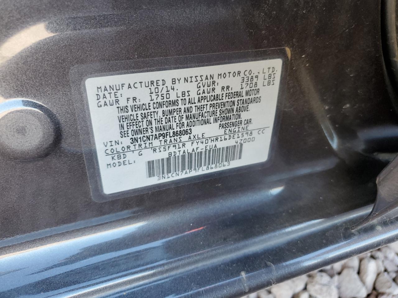 2015 Nissan Versa - Image 13