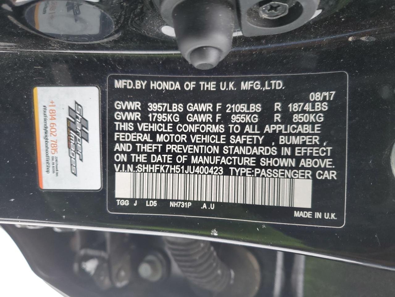 2018 Honda Civic - Image 13