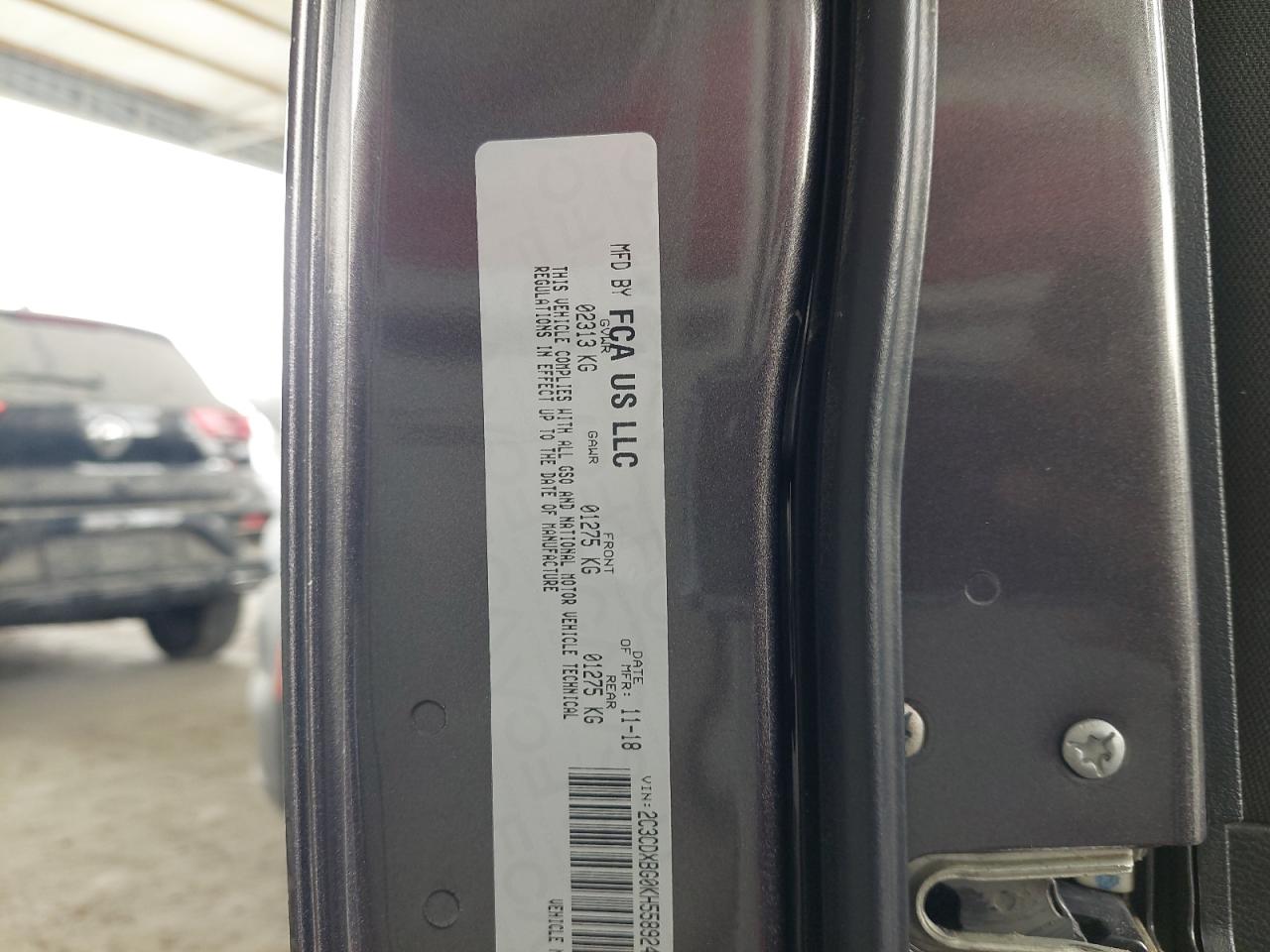 2C3CDXBG0KH55924 - 2019 Dodge CHARGER - #45818855