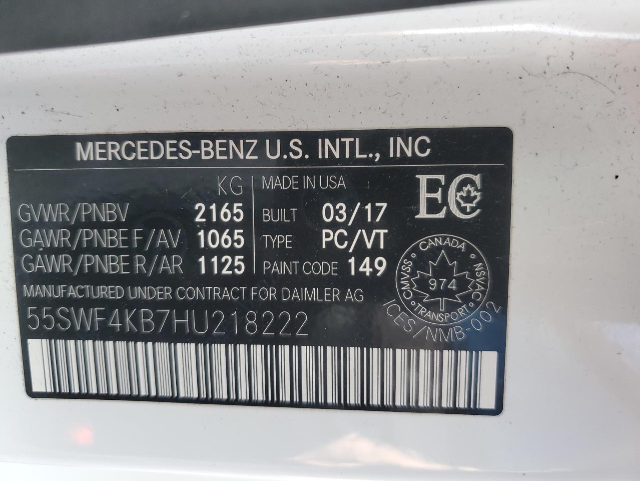 2017 Mercedes-Benz C-klasse - Image 13
