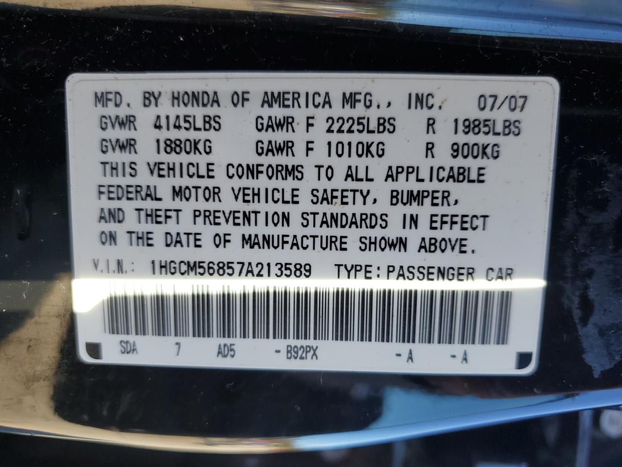 2007 Honda Accord - Image 12