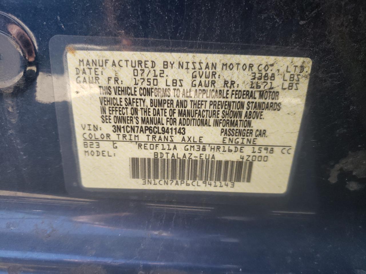 2012 Nissan Versa - Image 14