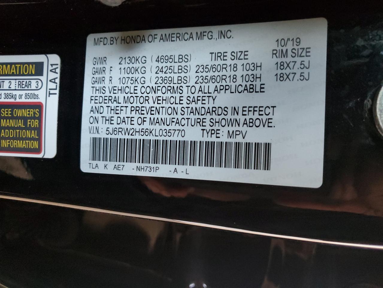 2019 Honda CR-V - Image 13