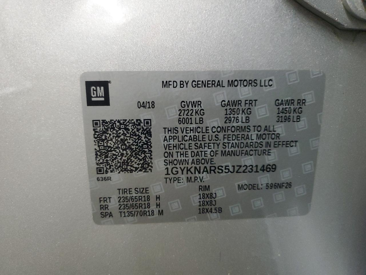 2018 Cadillac XT5 - Image 14