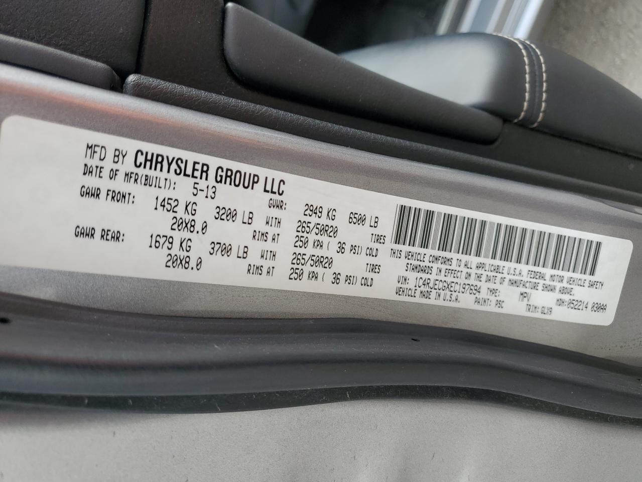 2014 Jeep Grand Cherokee - Image 13