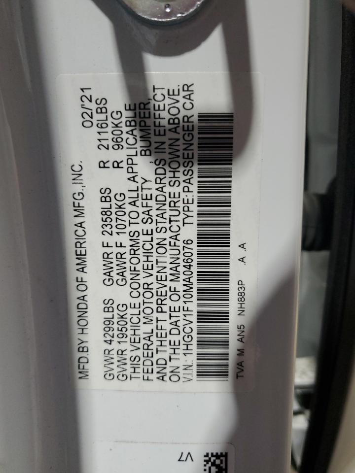2021 Honda Accord - Image 12