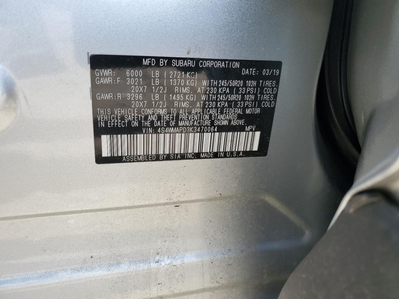 2019 Subaru Ascent - Image 14