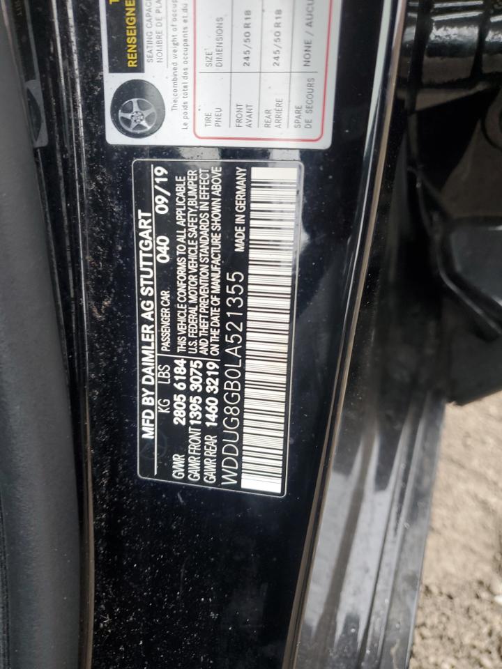 2020 Mercedes-Benz S 560 4Matic VIN: WDDUG8GB0LA521355 Lot: 44797395