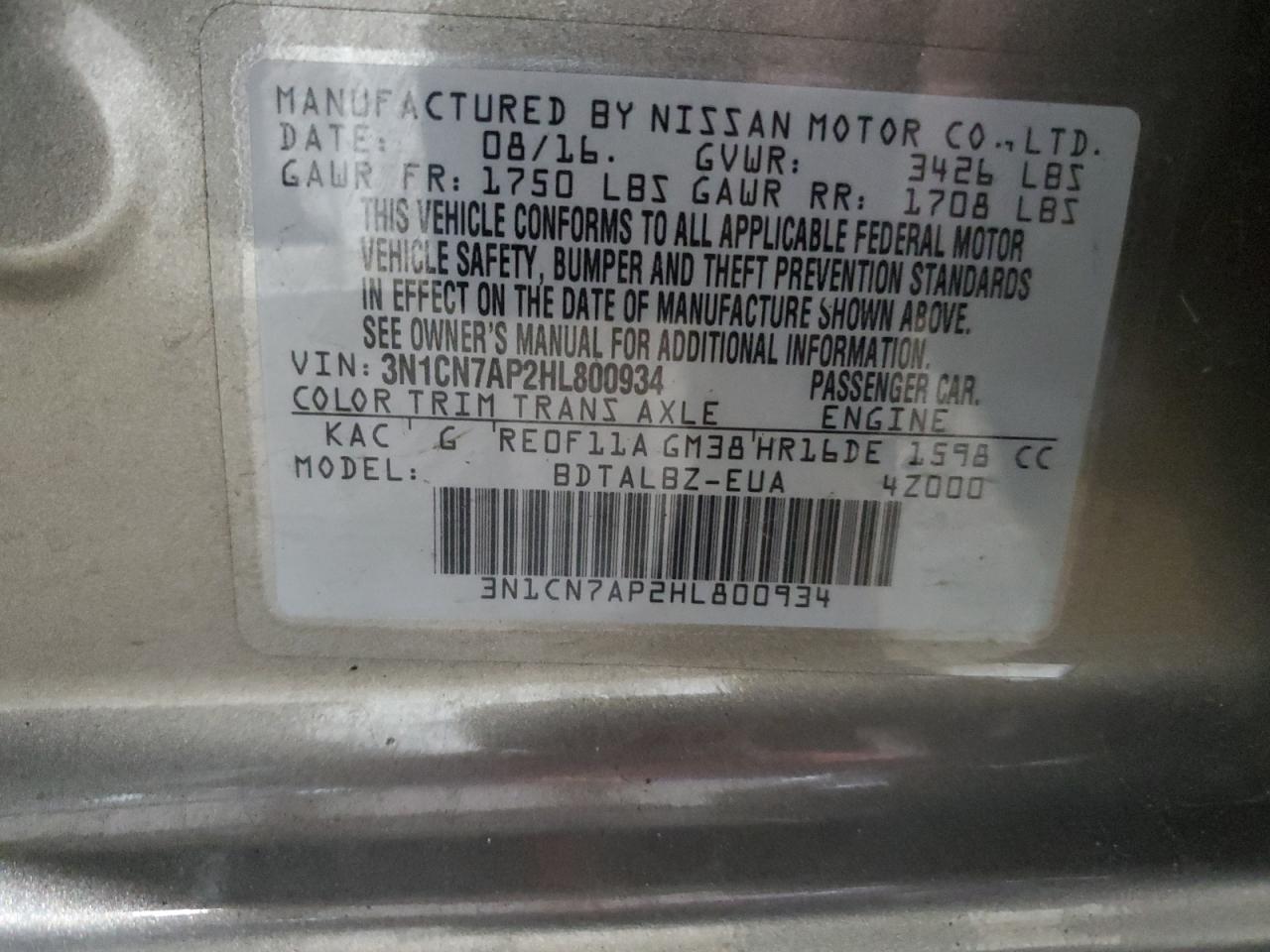 2017 Nissan Versa - Image 12