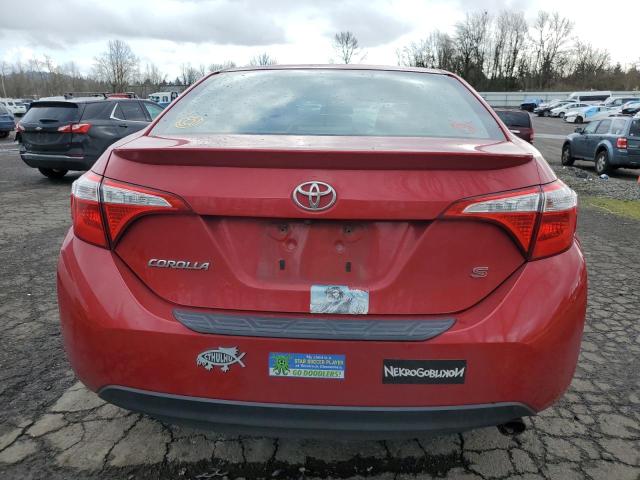  TOYOTA COROLLA 2015 Red