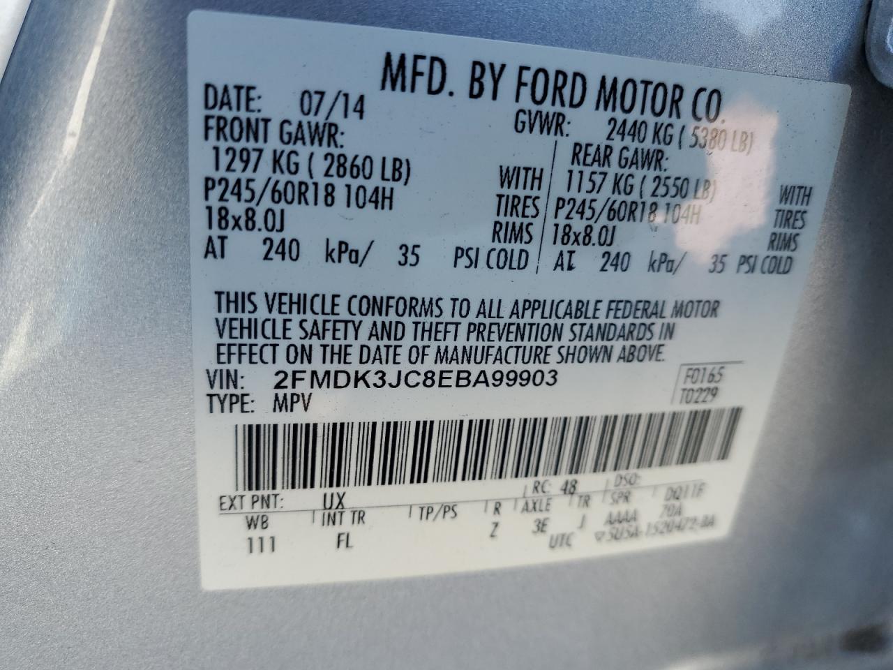 2014 Ford Edge - Image 15