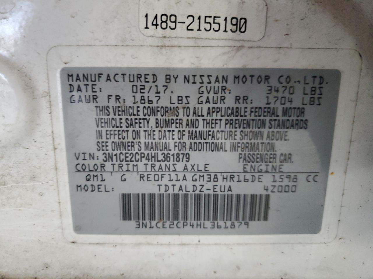 2017 Nissan Versa - Image 13