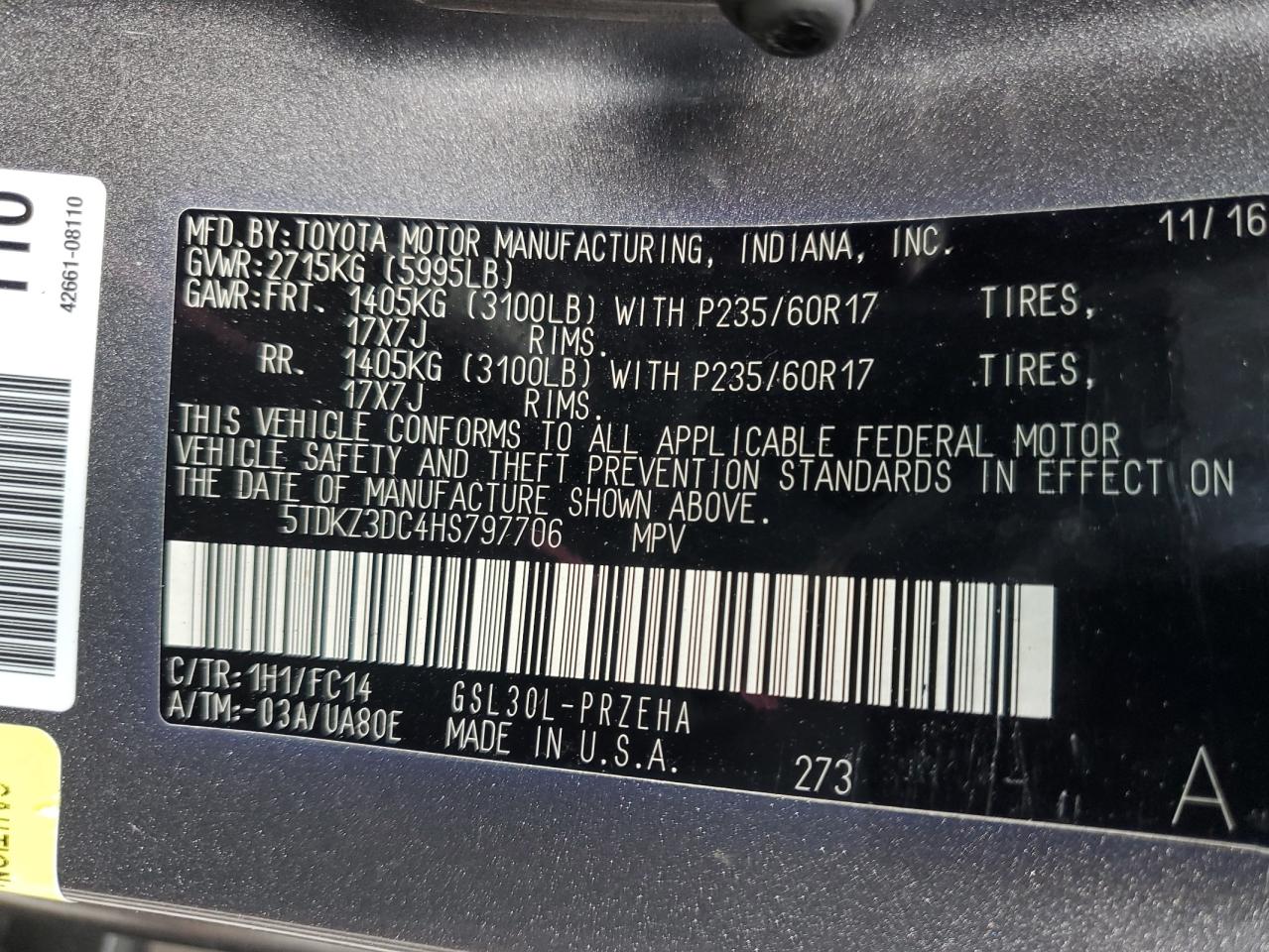 2017 Toyota Sienna - Image 15