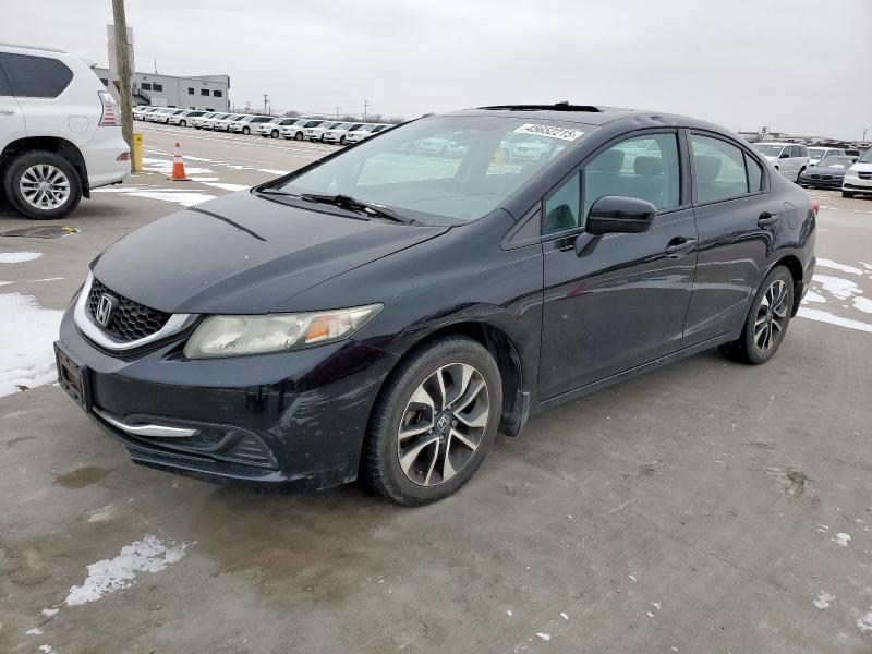 2015 Honda Civic Ex продається в Grand Prairie, TX - Top/Roof