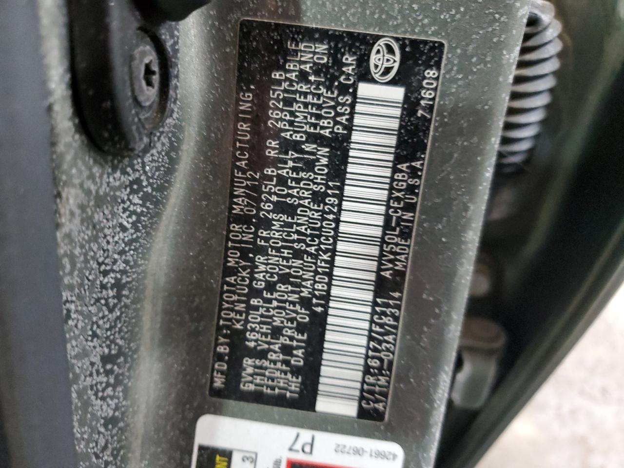 2012 Toyota Camry - Image 13