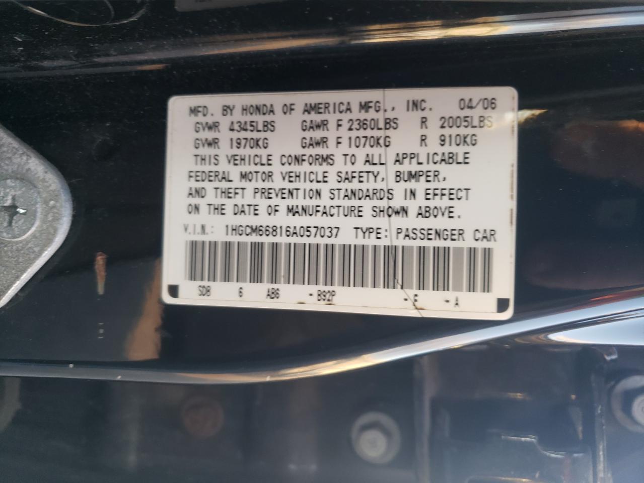 2006 Honda Accord - Image 13