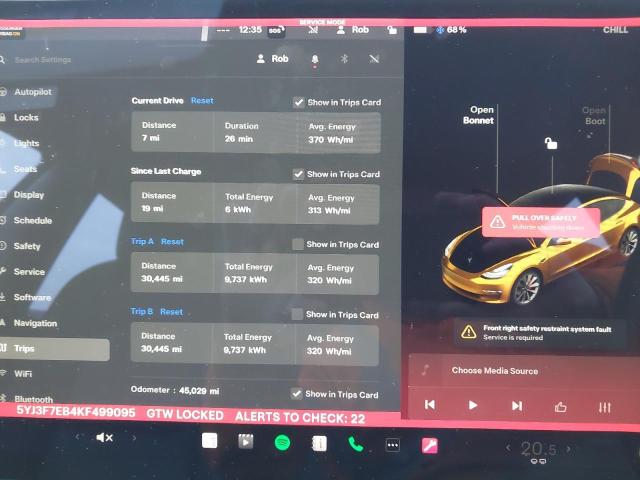 2019 TESL MODEL 3 PE