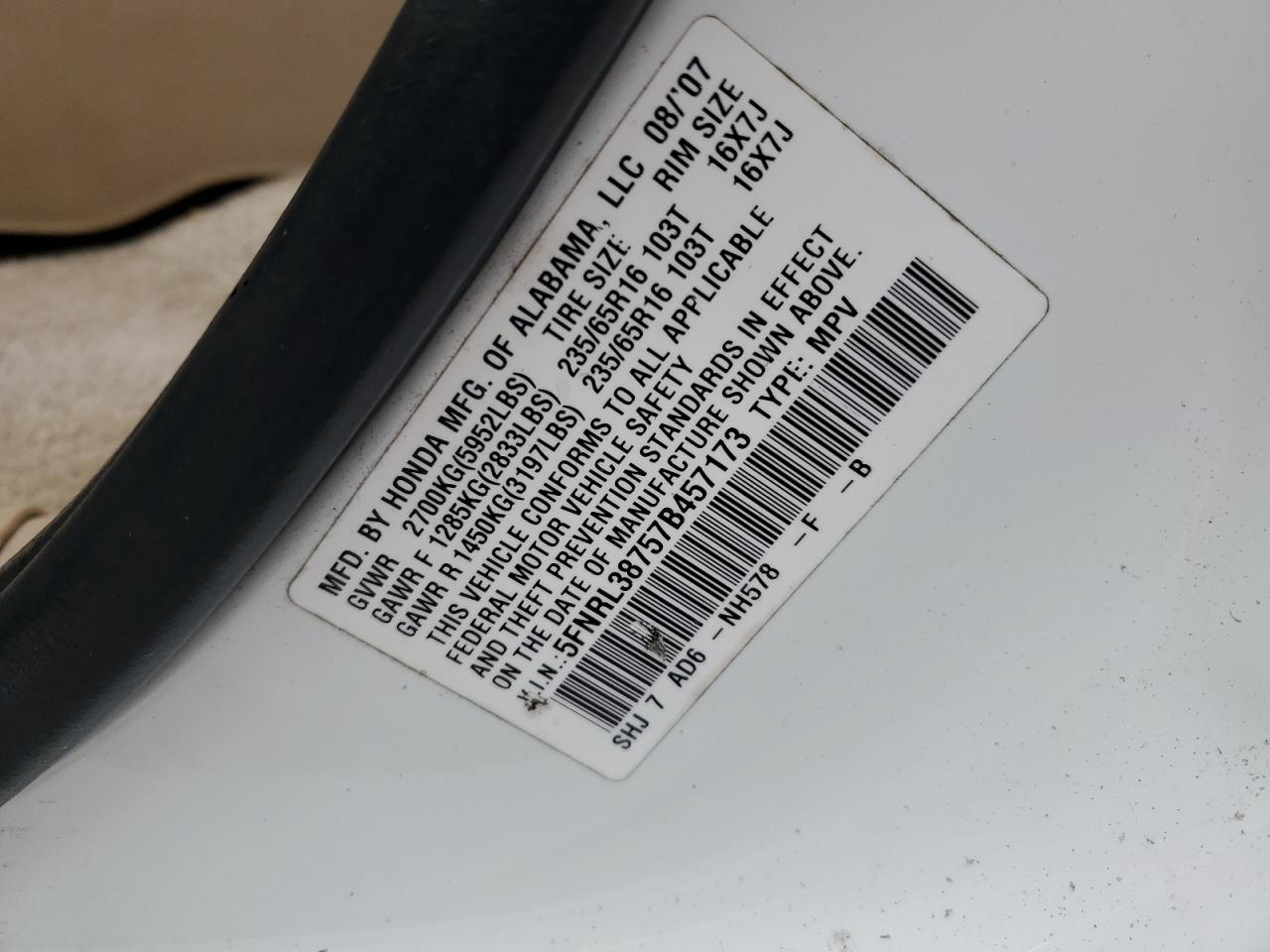 2007 Honda Odyssey - Image 13
