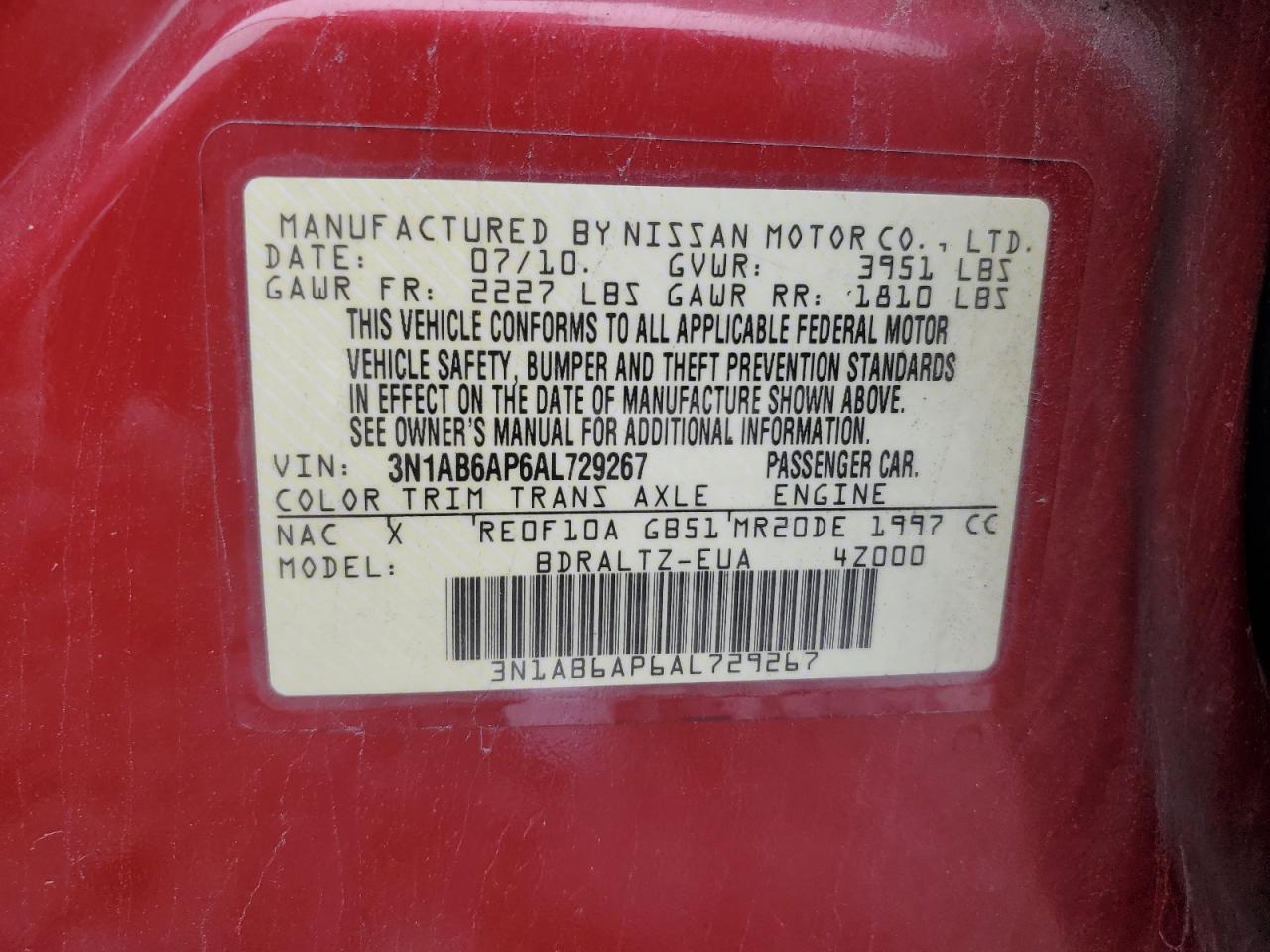 2010 Nissan Sentra - Image 15