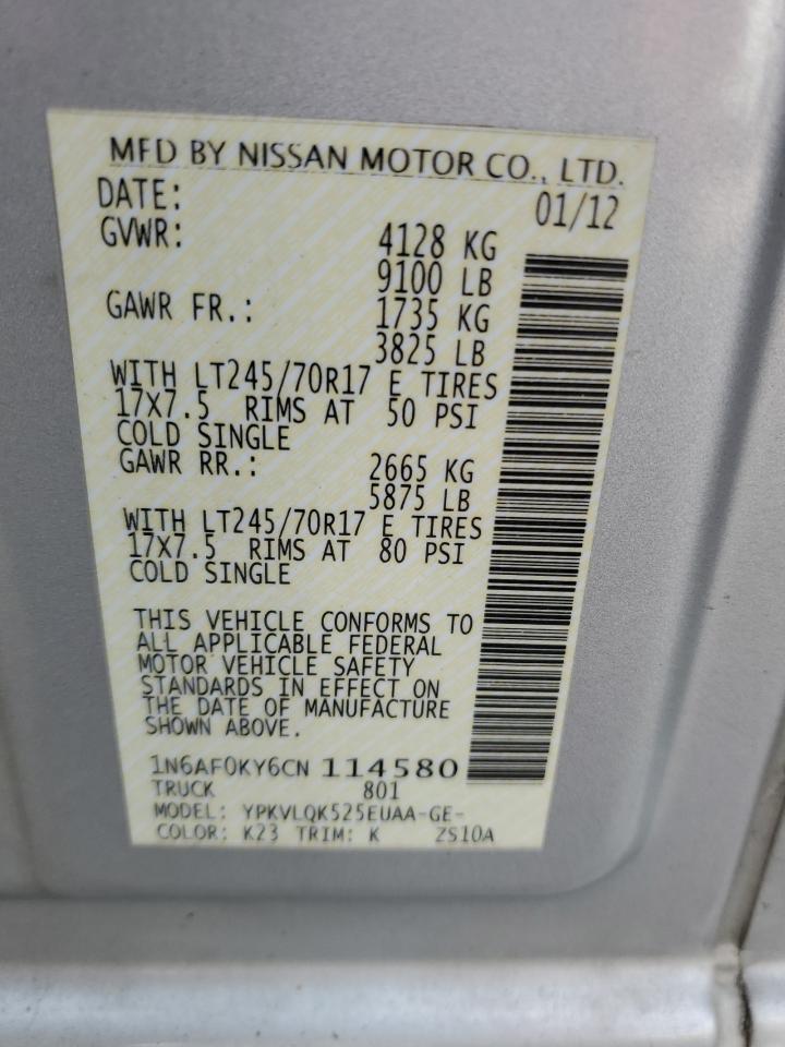 2012 Nissan NV - Image 13