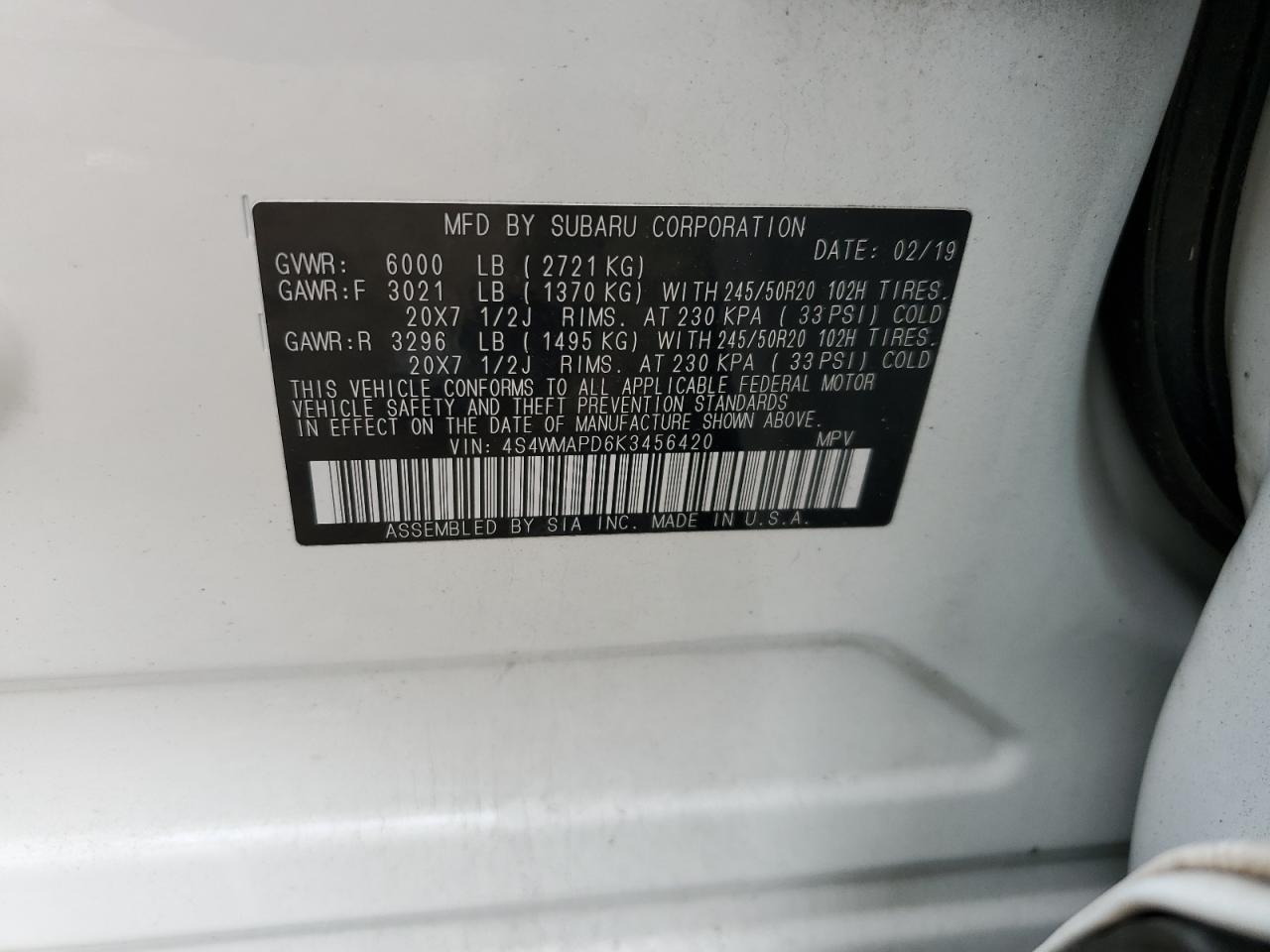 2019 Subaru Ascent - Image 14
