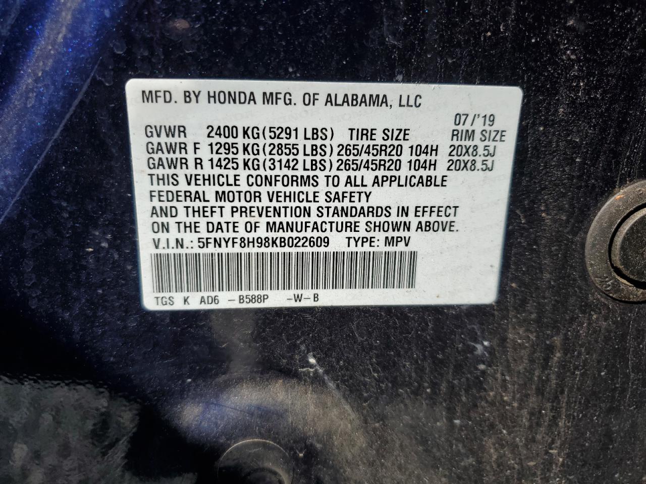 2019 Honda Passport - Image 13