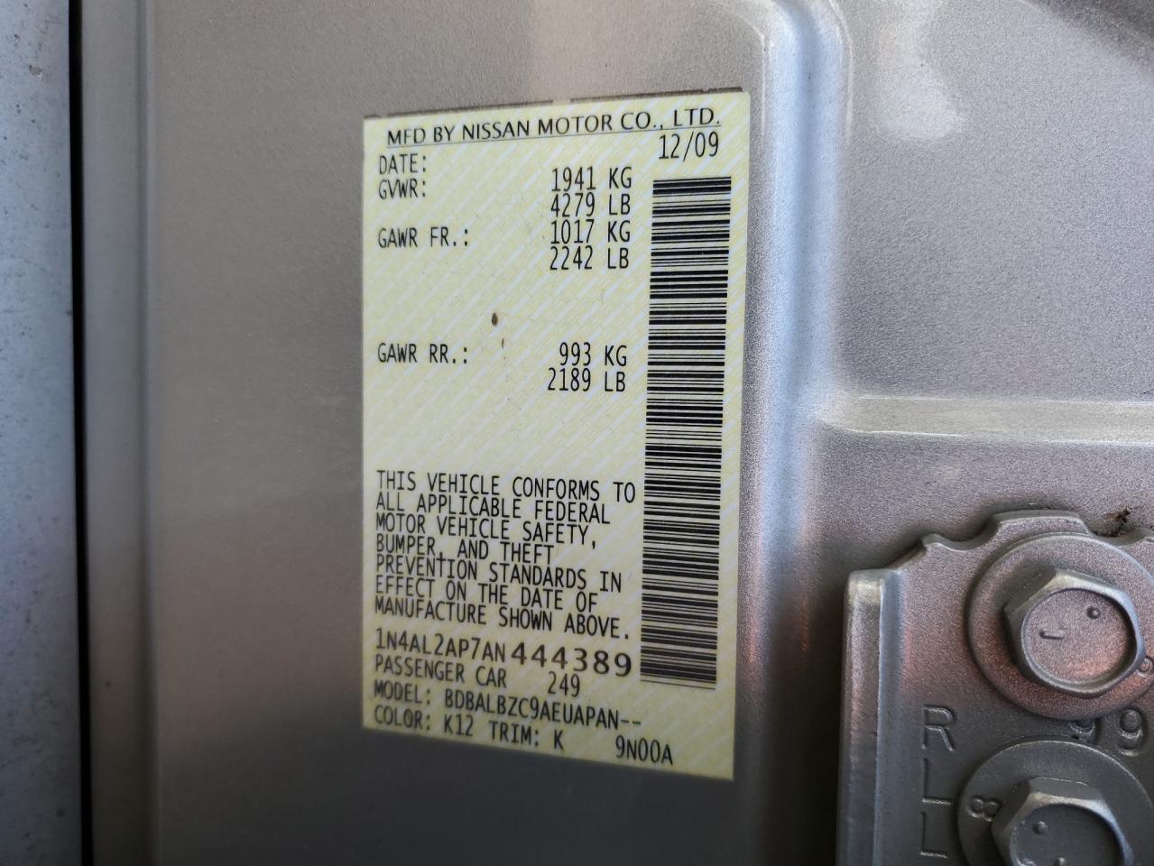 2010 Nissan Altima - Image 13