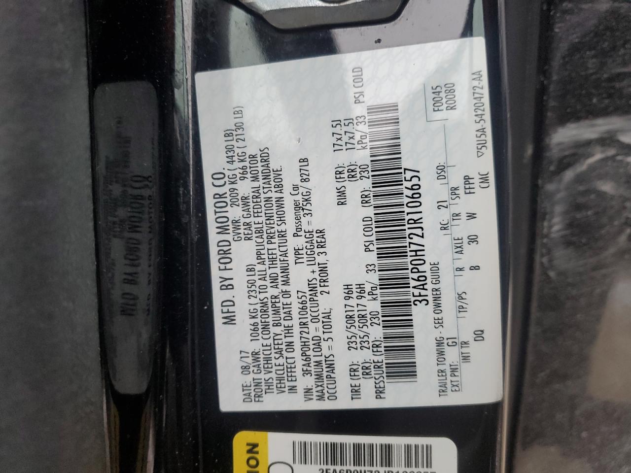 2018 Ford Fusion - Image 13