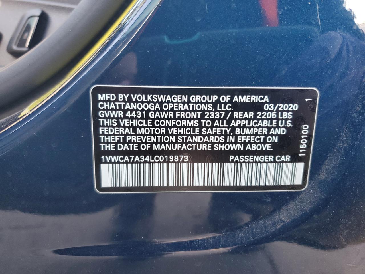 2020 Volkswagen Passat - Image 12