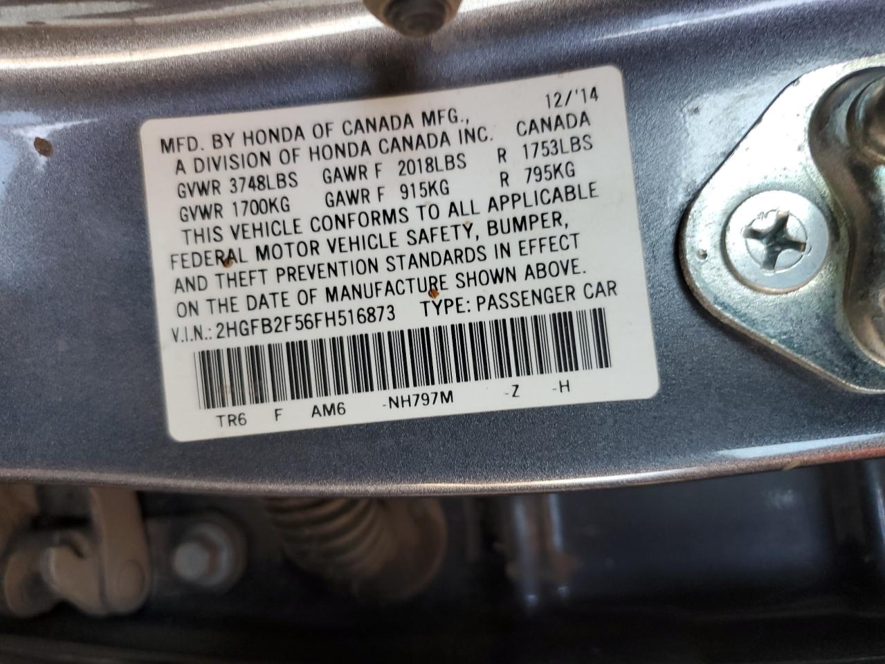 2015 Honda Civic - Image 12