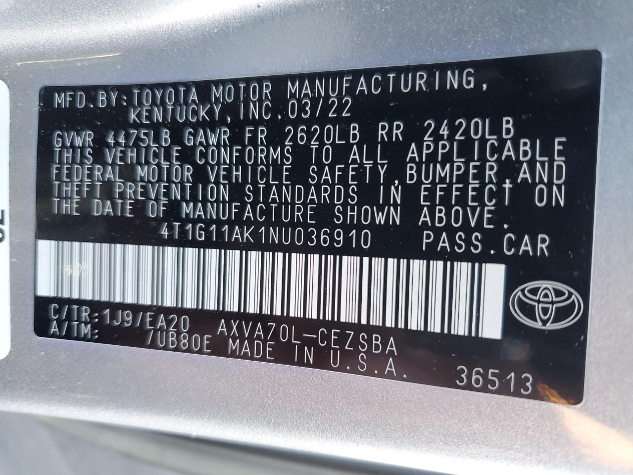 2022 Toyota Camry - Image 13