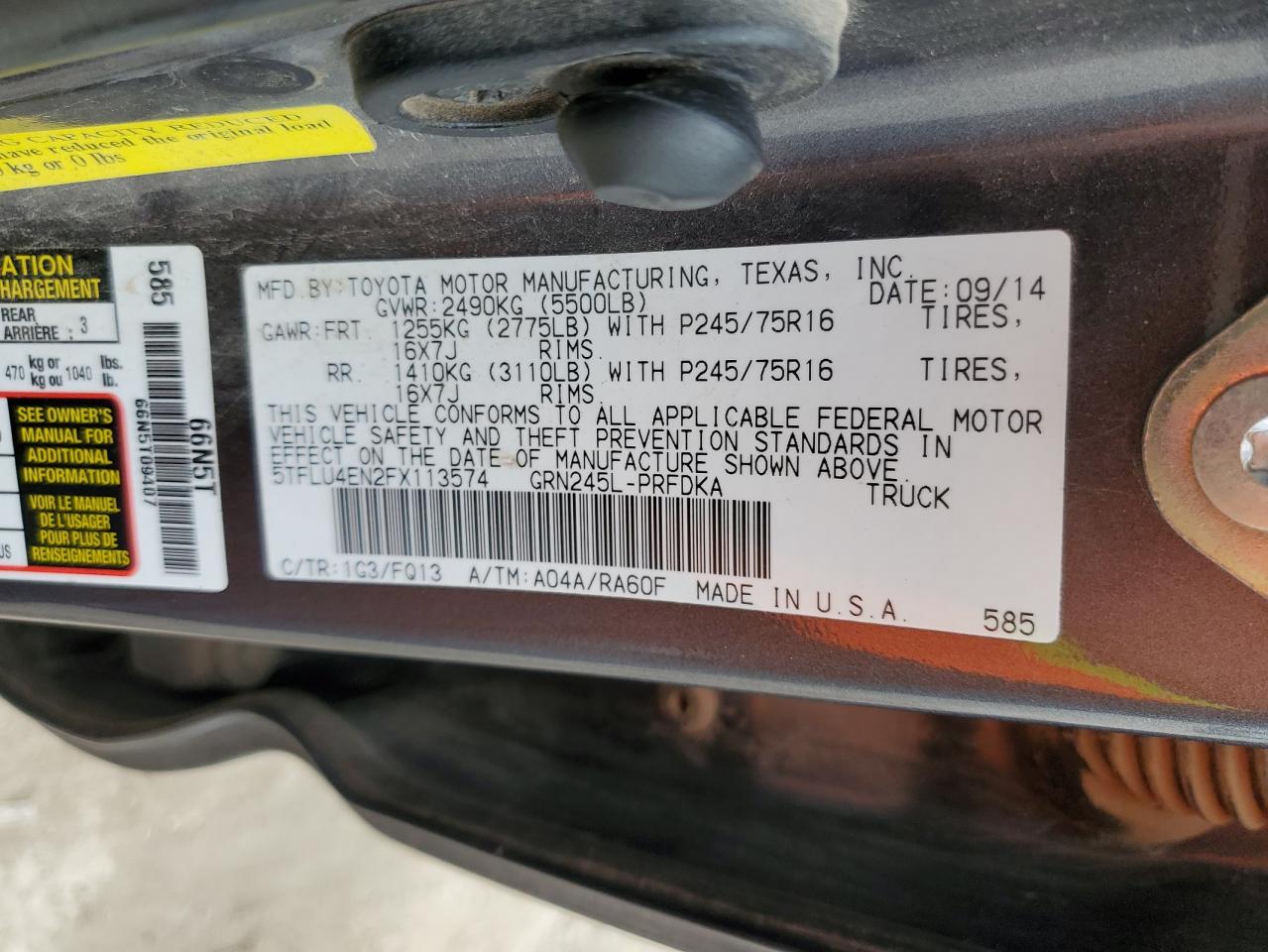 2015 Toyota Tacoma - Image 12