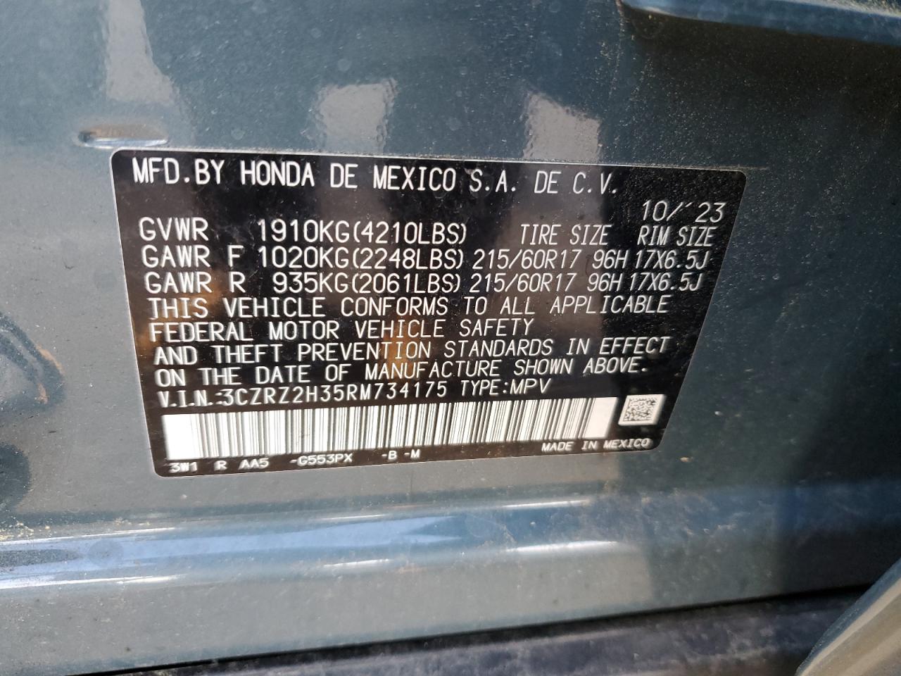 2024 Honda HR-V - Image 13